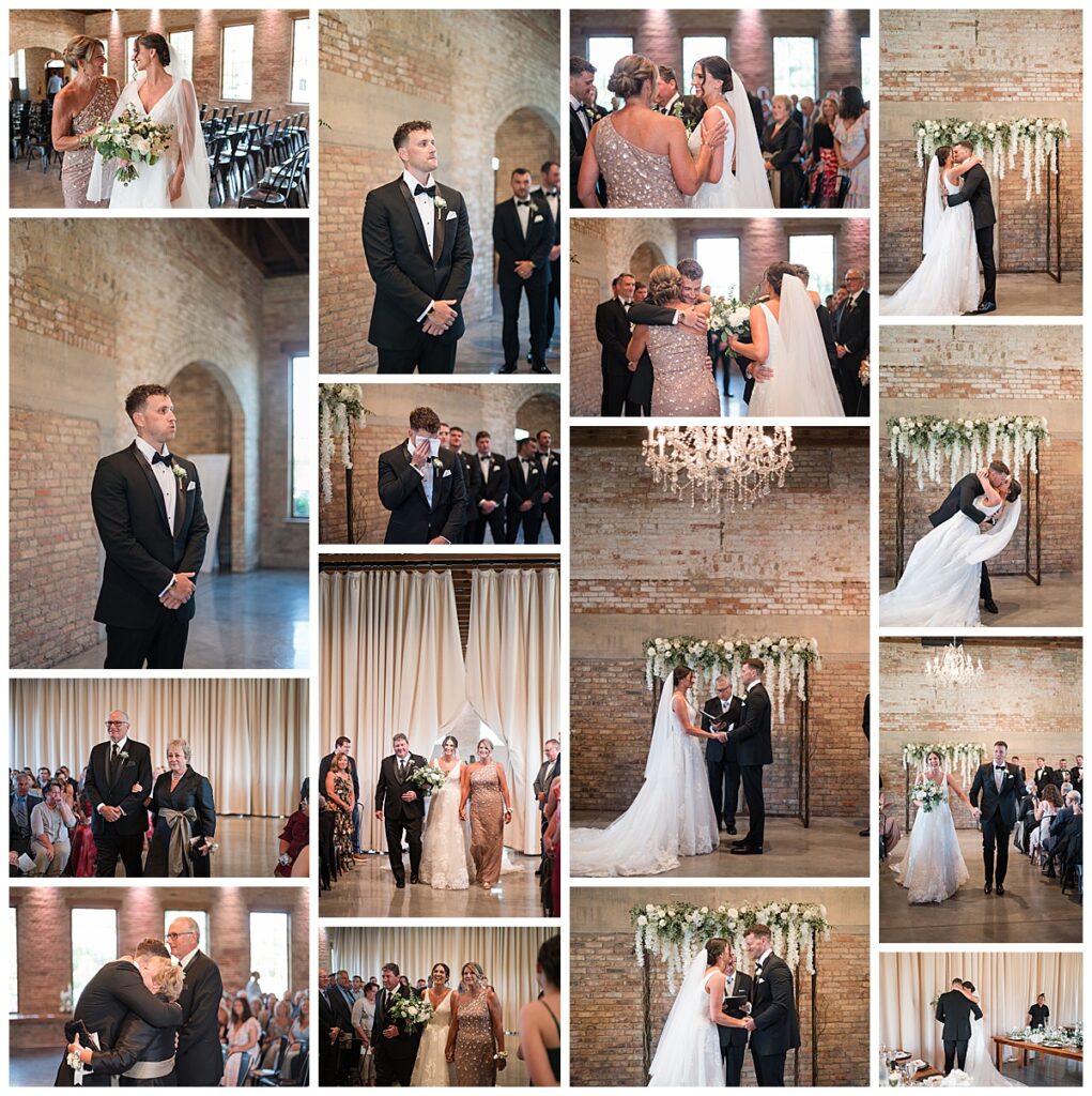 A wedding ceremony at The BRIX