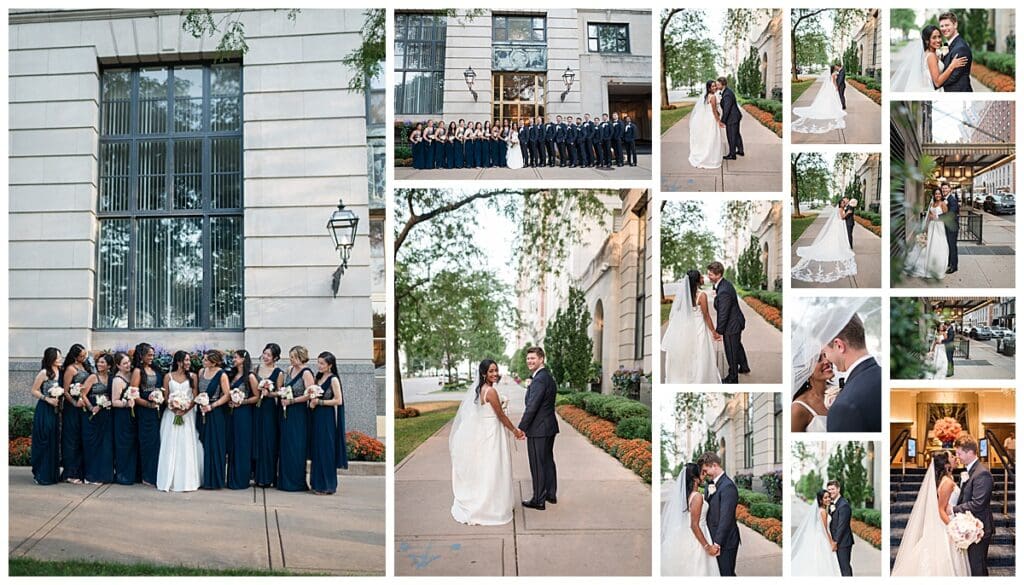 Bridal portraits around The Drake Hotel