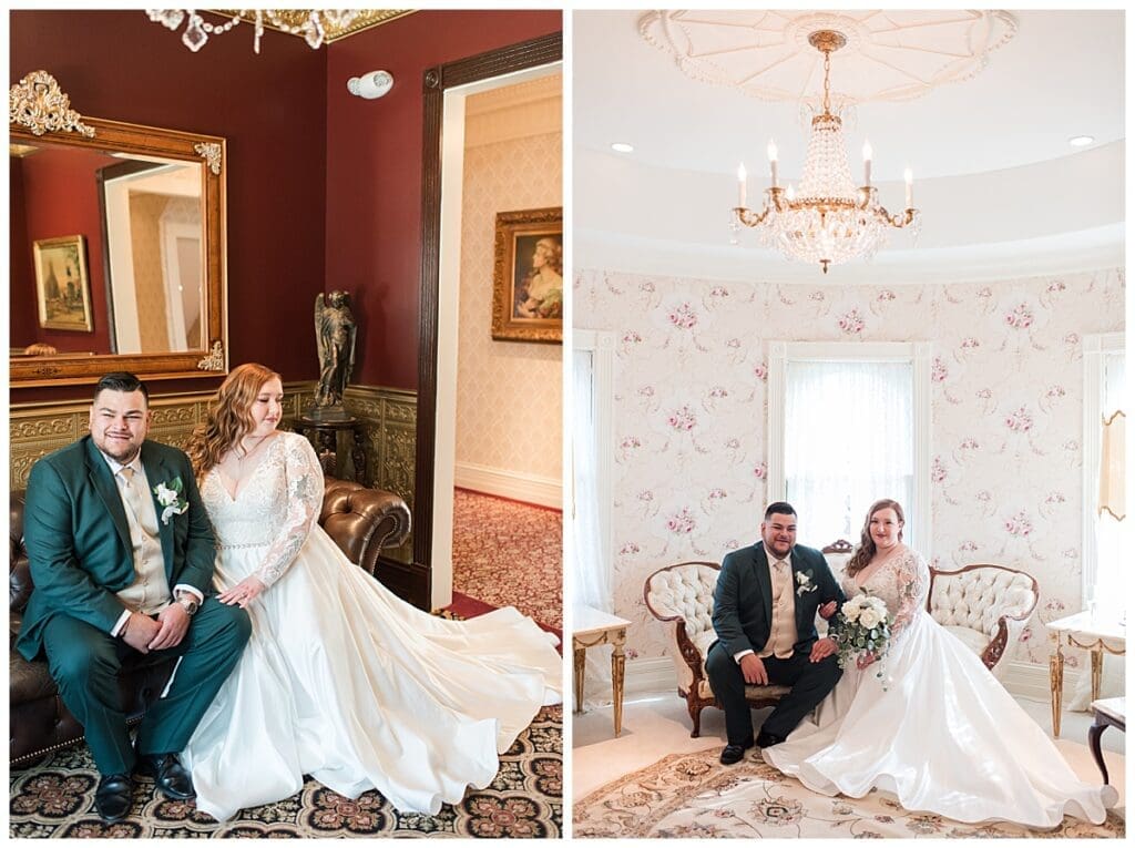 Bridal portraits at The Patrick Haley Mansion