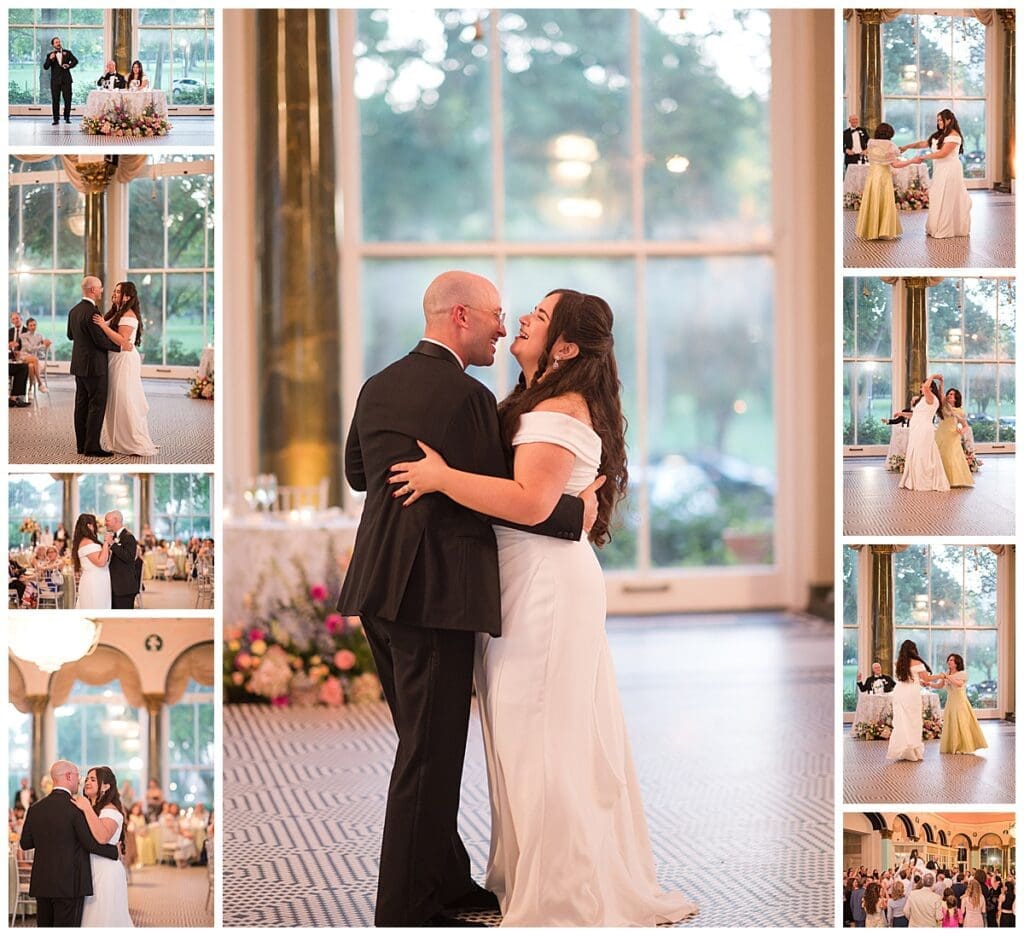 Reception moments at The South Shore Cultural Center
