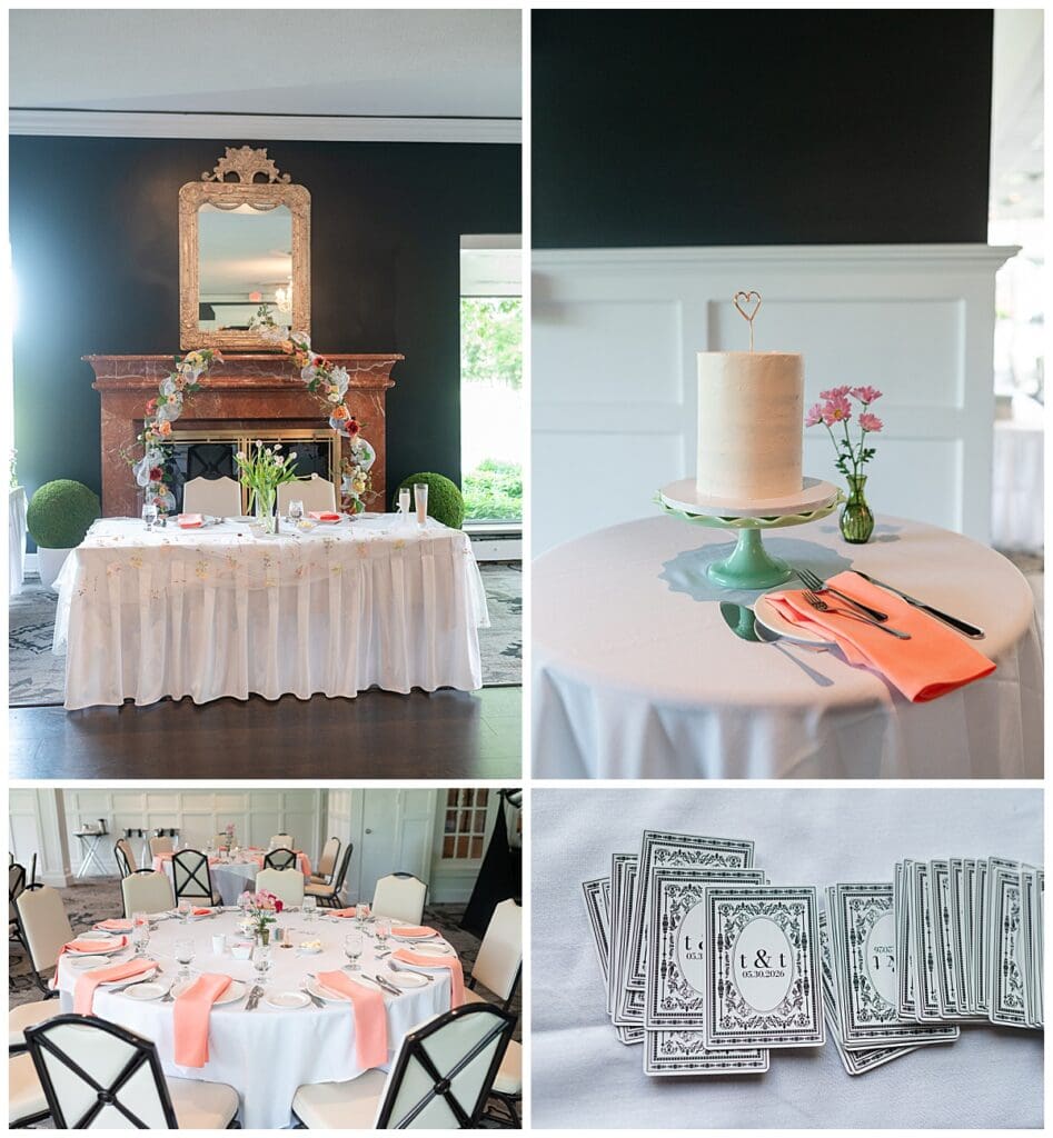 Reception and dancing at Innsbrook Country Club.